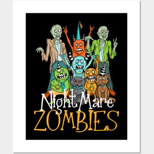 Halloween Nightmare Zombies Posters and Art